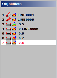 Schmuckstück aus 7 Objekten - 2D Linien