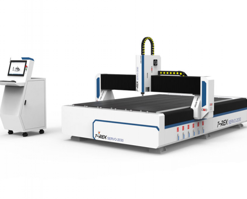 CNC router T-Rex Servo-2030 with control panel and servo motors