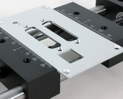 Centring vice with clamped panel for KinetiC-NC