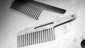 Stainless steel comb cut by Water Jet Cutter