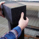 Water Jet cut concrete block