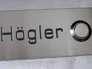 doorbell panel engraving