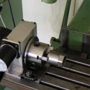 Three-jaw chuck with 80 mm diameter, clamping outside and inside