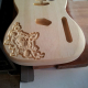 E guitar cnc wooden guitare