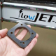 flowJET Water Jet Cutter cuts 8mm steel