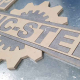 flowJET Water Jet Cutting of two coloured ceramic tiles