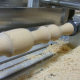 Wood turning and wood lathe