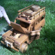 Wooden model off road jeep wooden toy