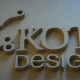 MDF letters advertising