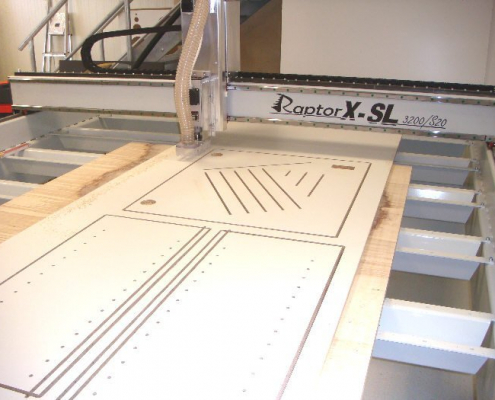 milling furniture on a RaptorX-SL