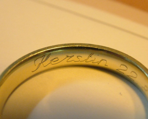 Ring Engraving customised