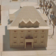 wooden architectural model